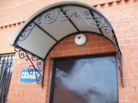 Кованые козырьки Арт. КЗ-0015