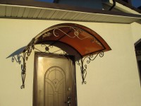 Кованые козырьки Арт. КЗ-0016