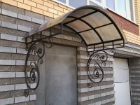 Кованые козырьки Арт. КЗ-0017