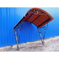 Кованые козырьки Арт. КЗ-0018