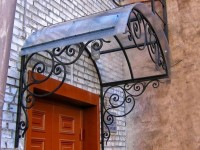Кованые козырьки Арт. КЗ-0019